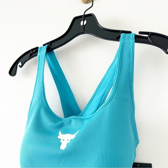 NEW Under Armour Project Rock Crossback Mid Sports Bra Size Large (L) - Picture 6 of 12